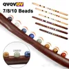 Massageador de corpo inteiro Guasha Massage Stick 10 Jade Stone Beads Back Neck Meridian Dragagem Corpo Raspagem Ferramenta de massagem de madeira Gua Sha Therapy 231128