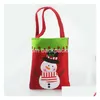 Kerstdecoraties 25x20cm Candy Bags Kids Geschenken Prachtig Xmas Party Decor voor Home Nieuwjaar Present Packet Santa Claus 4 Styles DHX15
