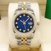 Men's and Women's Automatic Watch 36mm and 41mm diamond bezel stainless steel folding buckle neutral watch