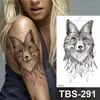 Tatueringar färgade ritning klistermärken skiss blommor svart tillfällig tatuering klistermärken vattentät lår arm kropp tatuering hylsa anime orm räv lejon mörk design womenl23