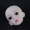 Dolls Adollya 13 60cm BJD Body Accessories Head Eyes Makeup Toys for Girl DIY Heads Elves Naked Girls 230427