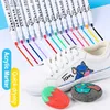 12 pcs Aquarelle Pinceau Stylos 24 Couleur Acrylique Marqueur Enfants Peinture Encre À Base D'eau Coton Core Stylo Étanche Dessin Graffiti DIY Création Art Fournitures P230427