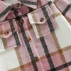 Para baixo casaco criança bebê menino menina algodão xadrez camisa jaqueta infantil criança casaco inverno primavera outono quente grosso outwear roupas de bebê 231128