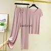 home clothing Women's Clothes Loose Suit for Women Pajamas Pants Set Female Home 2 Pieces Lady Summer Lounge Wearvaiduryd