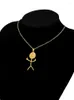 Pendentif Colliers Drôle Doodle Collier En Acier Inoxydable Chaîne Hip Hop Goth Ras Du Cou Pour Hommes Bijoux Accessoires