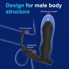 Telescopic Anal Plug Vibrator Prostate Massager with Lock Ring, Wireless Remote Control Adult Toy