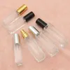 Clear Portable Glass Perfume Spray Bottle 10ml 20ml Empty Cosmetic Containers with Atomizer Gold Silver Cap Fragrance Bottles Tsrxu