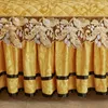 Jupe de lit Couvre-lit d'hiver doré de luxe sur le lit Épais Accueil Lit Skirtstyle Draps de lit Broderie Coton Europeanstyle Couvre-lit 230427