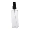 Butelki do przechowywania 4PCS Clear Spray Portable, napełnione pojemniki do makijażu do olejków eterycznych Produkty czyszczenia 100 ml (czarna czapka)