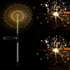 Solar Lights 120/150 LED Fireworks Lamp Garden Decoration Outdoor Lawn Light Year Christmas