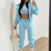 Designer Tracksuit Women Sportswear Sweatsuits kläder Fall Winter Three Piece Set Letter Tryckt Vest Fleece Lång ärm Huven Huven Top Hoodie and Pants Casual Sets