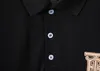 Men's Polo Shirt black & White Designer Fashion Polo Multiple styles casual Golf Summer embroidery 100% cotton High Street trend Top Asian size M-XXXL#99