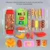 Kitchens Play Food Baby Pretend Kitchen Kids Toys Simulation Barbecue Cookware Cooking Role Educational Gift for Children 230427