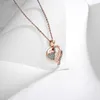 Chaînes 2023 925 Sterling Silver Women's Necklace Rose Gold Pendant Mother's Day Gift Fashion Jewellery