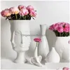 Vases en céramique, mobilier banane, or/blanc, unique, livraison directe, jardin, maison, Dhx7W