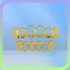 Lureen Hip Hop Hollow Out Gold Dents Grills Dental Top Bottom Grills Fashion Halloween Party Vampire Dent Caps bijoux ld00036139542