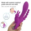 Anal Toys 1pcs 3in1 Bunny Vibrator Sex Toys for Women g-spot vagina klitoris stimulator anal dildo dubbel dongs onani sex leksaker 231128