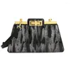 Sacs à bandoulière de luxe pour femmes, marque en cuir PU, motif serpent, sac à bandoulière décontracté à serrure trapézoïdale