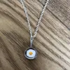 Pendant Necklaces Bronze Enamel Alloy Pan With Eggs Choker Necklace Women Statement Collares Bohemian Birthday Jewelry Gift Bijoux