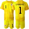 Nationaal team Croacia Doelman Jeugd Ivo Grbic Jerseys Voetbal 22-23 Set Lange mouw Ivica Ivusic Dominik Livakovic Danijel Subasic Lovre Kalinic Voetbalshirt