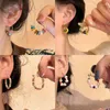 Boucles d'oreilles créoles couleur perles chinoises, Style National rétro d'été exagéré, Design de Niche pour femmes