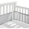 Bed Rails Baby Mesh Crib Bumper 2PcsSet Liner Breathable Summer Infant Bedding Bumpers born Cot Around Protector 231127