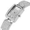 Wristwatches Women's Watch Diamond-encrusted Quartz Practical Luminescent Function Square Dial Wristwatch For Female