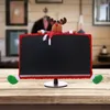 Party Decoration Christmas Computer Monitor Cover Elastic Decorations Reindeer LCD Display Frame Ribbon Accessories