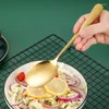Sin sets Sets roestvrij staal Goud Koreaanse serveer lepel tafelvlees soep polander vergiet vork schop restaurant openbare bestek keuken