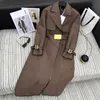 Trench da donna di lusso firmati Giacca da donna Giacca a vento Bal lettere Cappotto con cintura allentata Trench lungo casual femminile