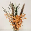 Dekorativer Blumen-Weihnachtsblumenstrauß, natürlicher getrockneter Blumenstrauß, bestehend aus Liebhabergras und goldener Kugel, so weiter, Heimdekoration, Hochzeitsdekoration