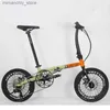 Bisiklet 11 hız 16 inç katlanır bisiklet bisiklet fren 4130 krom molibden çelik yol bisiklet bisiklet portab iş için portab q231129
