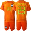 Nationaal team Heren Voetbal Brasil Doelman Lucas Perri Jerseys Set 2022-23 GK Lange mouw Gilmar Taffarel Alisson Becker 23 Ederson Moraes Voetbalshirtsets