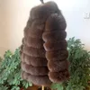 Women's Fur Faux Fur 100 Fashion Women Fashion Real Natural Fox Fur Long Coat true fur coat and stylish natural fox fur jacke 231129