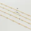 Chaînes de lunettes WTRBC234 est 18K plaqué or minuscule boule ronde blanc perles de perles artificielles mode femmes chaîne bijoux résultats 231128