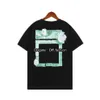 Men Womens Summer Novo camiseta Offs Moda mensagens geométricas de impressão unissex casual de manga curta ops size s-2xl hb7v