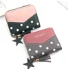 Wallets Fashion Ladies Short Wallet Zipper Stitching Women Clutch Card Bag Holder Polka Dot Coin Purse