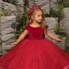 Fille robes belle Tulle dentelle couleur unie couches princesse fleur fête de mariage balle première Communion anniversaire cadeau