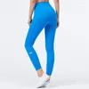 Pantalon actif LO sans gêne, ligne de Yoga, Double face, shampoing, serré, levage des hanches, taille haute, Fitness