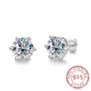 Ear Cuff AnuJewel 421ct Total Earrings Diamond 925 Sterling Silver Gold Plated Certificate Jewelry Wholesale 231129