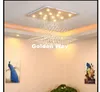 Ceiling Lights LED Golden Crystal For Living Room Luminarias Para Sala Plafon AC Lamp Fixtures