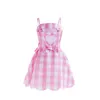 Baby Girl Dress Cosplay Summer Girls Slip Dress Checkered Dress Cotton Babies Kids Big Plaid Bow Dresses