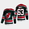 New Jersey Hockey Devils 7 Maglia Dougie Hamilton 18 Dawson Mercer 28 Damon Severson 90 Tomas Tatar 63 Jesper Bratt Jack Hughes Nico Hischie