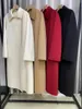 Sıradan Elbiseler Manuela Omuz Düğmesi Ceket 2023 Sonbahar/Kış Tarzı Çift Taraflı Kaşmir