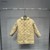 Neue Baumwoll-Babyjacken, khakifarbener Jungenmantel, hochwertige Winter-Designerkleidung für Kinder, Größe 100–170, langes Revers, Jungen- und Mädchen-Outwear, 25. November