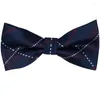 Bow Ties huishi Birçok renk bowties cravat için adam şarap kırmızı mavi kravat polyester kelebek marka damatları düğün partisi bowknot