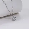 Chokers Anujewel 1 D Color Diamond Top Quality 18K colar de pendente de ouro 18k Presentes de jóias finas por atacado 231129