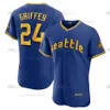 Seattle 44 Julio Rodriguez Jersey Ken Griffey Ichiro Suzuki Mitch Haniger Robbie Ray Luis Urias Luis Castillo Cal Raleigh Mitch Garver George Kirby baseballtröjor