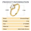 Anéis de cluster Micro Pave Zircon Anel Aberto Coração Cubuic Zirconia Moda Abertura para Mulheres Corte Redondo CZ Jóias Ajustável Elegante Anillo