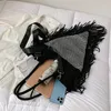 Totes Brand Triangle Tote Bags for Women Tassel Shoulder Bag High Quality Diamond Encrusted Armpit Bag Designer Purses and Handbags